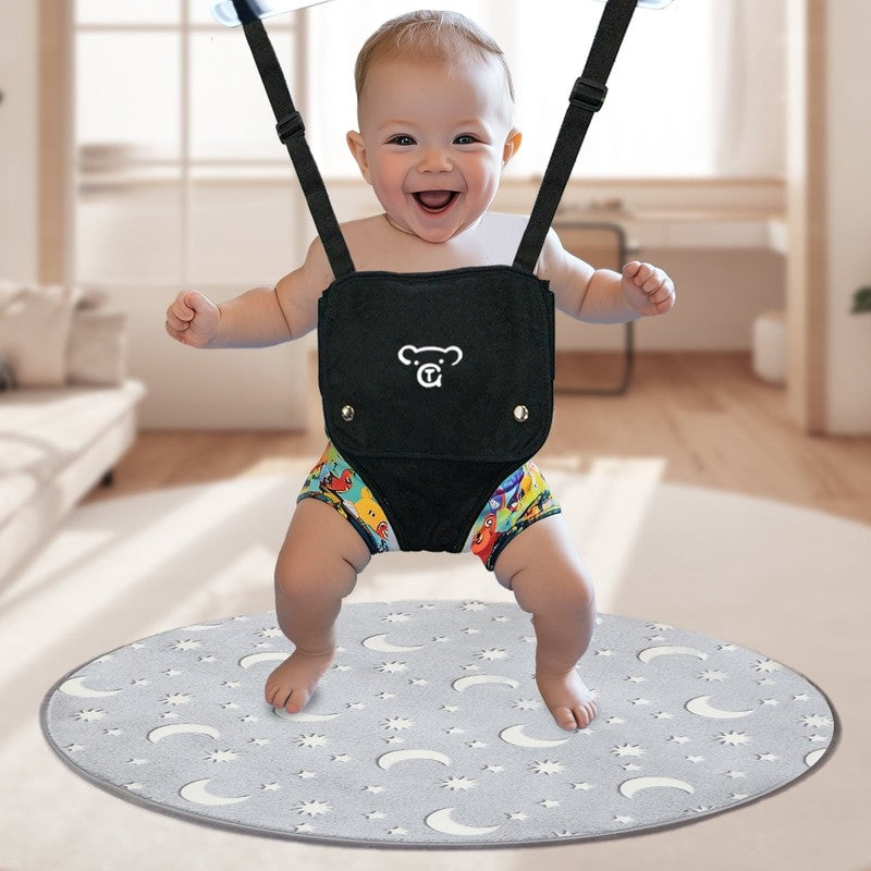 Baby Jumper with Stand, Portable Baby Bouncers and Jumpers with Floor Mat, Jumpe4