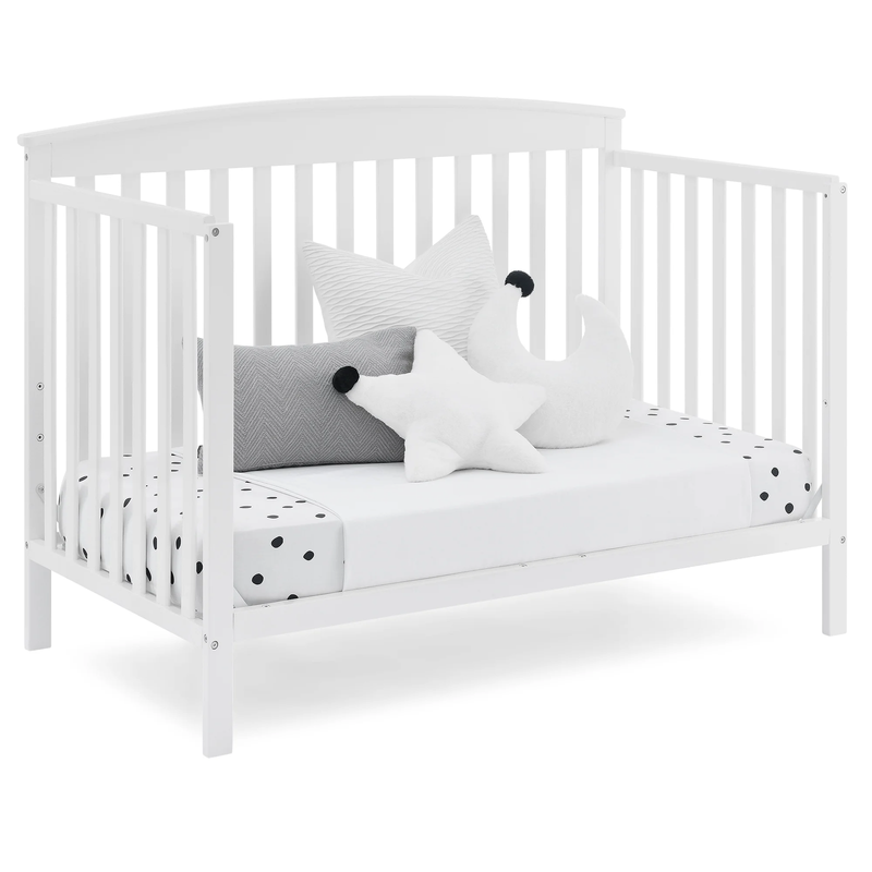 Hanover 6-In-1 Convertible Baby Crib, Bianca White2