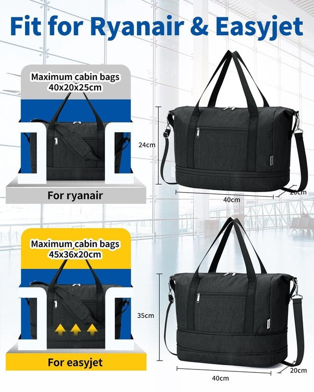 Travel Duffel Bag for Spirit Airlines Personal Item Bag 18X14X8 Underseat Carry 1