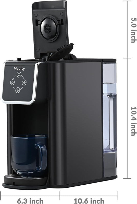 3 in 1 Single Serve Coffee Maker K Cup Compatible 6 10oz 50oz Dark Grey7
