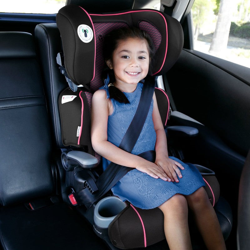 Protect Folding High Back Booster Car Seat - Mars Red - Red7