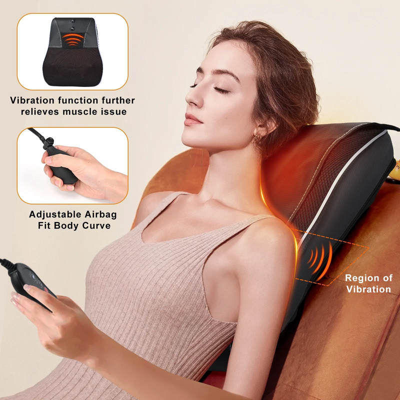 Shiatsu Neck and Back Massager with Heat,Neck Massager for Pain Relief Deep Tiss9