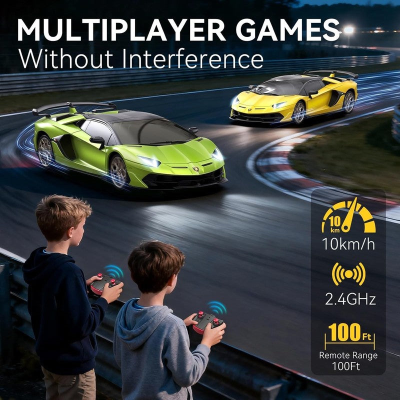 Lamborghini Remote Control Car, 1:24 Scale Electric Sport Racing Hobby Toy Car L2