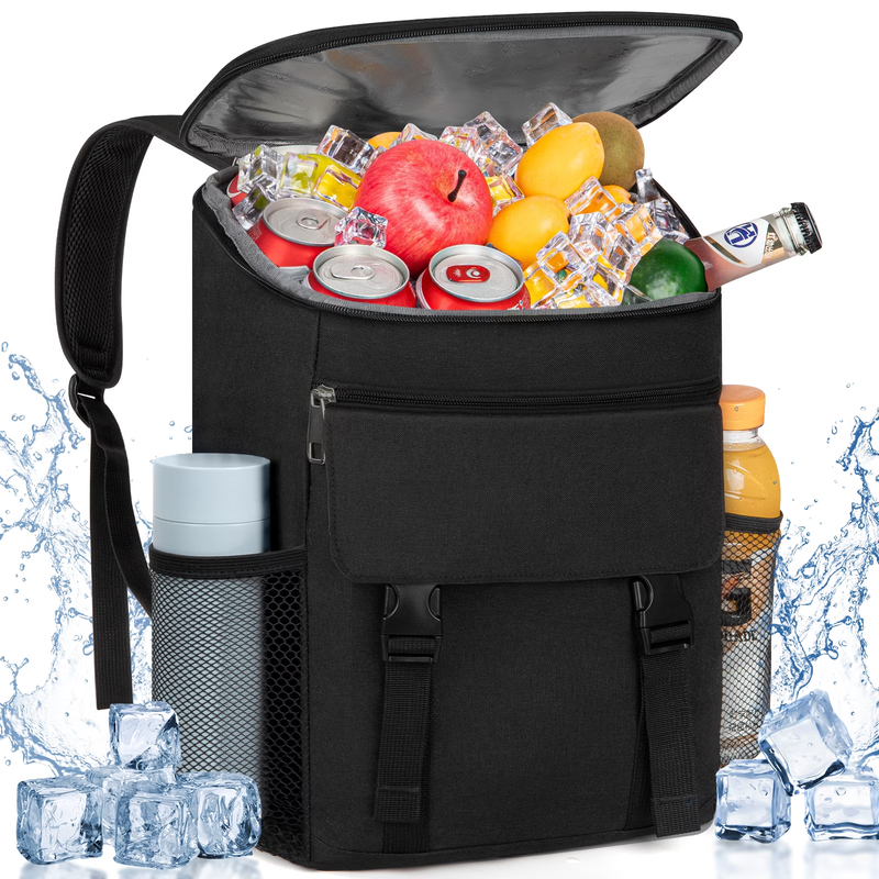 35 Can Cooler Backpack Insulated Leakproof Thermal Travel Bag Black8