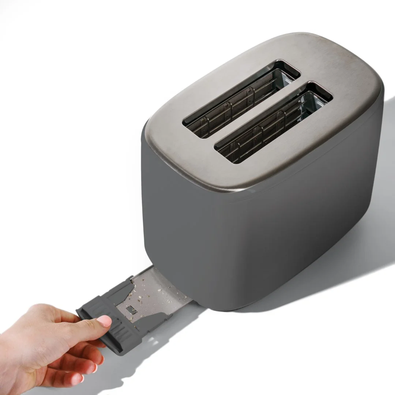 2 Slice Toaster with Touch Activated Display, Oyster Gray by Drew Barrymore6
