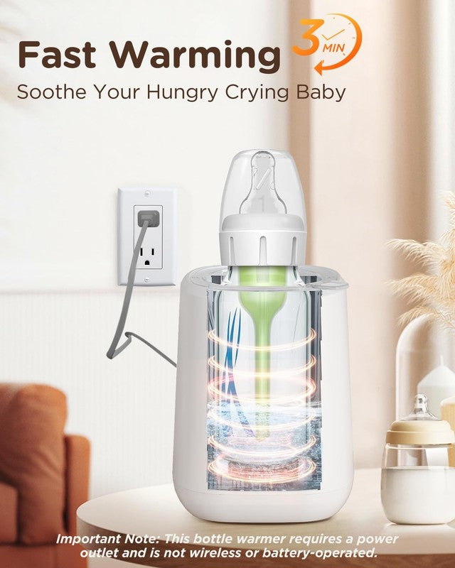 Bear Baby Bottle Warmer Fast Milk & Formula Heater w/ Time Temp Control2
