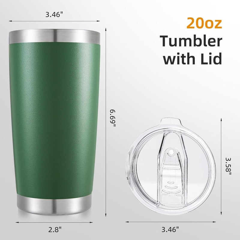 20oz Stainless Steel Tumbler 12 Pack Vacuum Insulated Coffee Cups4