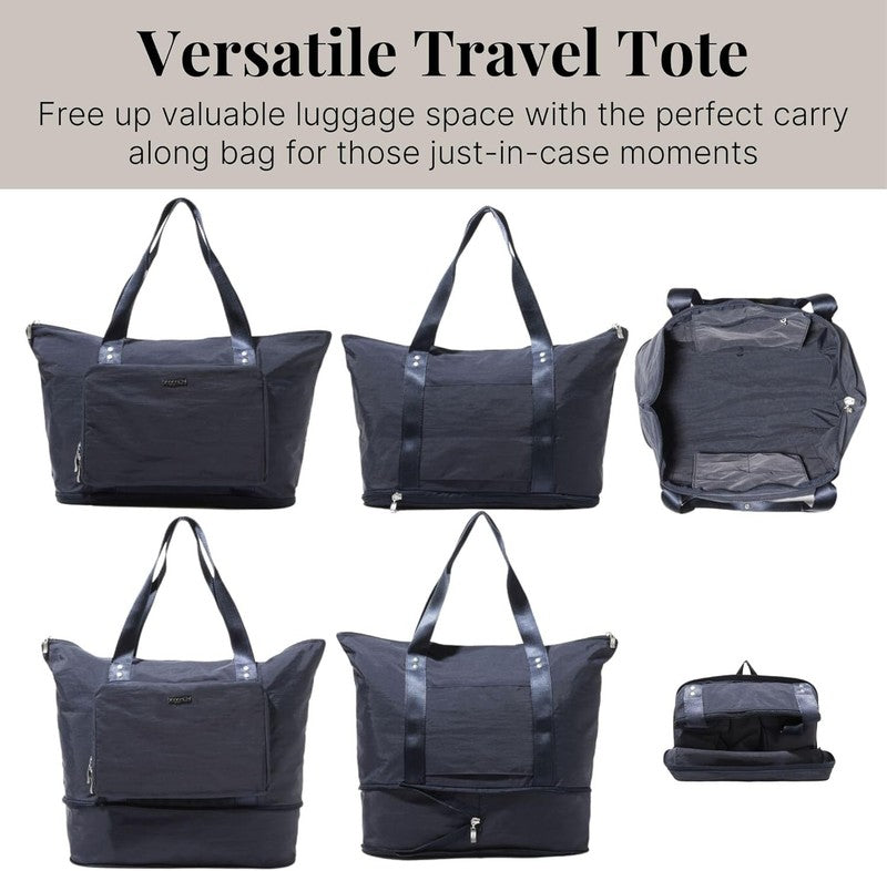 Carryall Expandable Lightweight Travel Tote 22" Packable Folding Compact Nylon W5