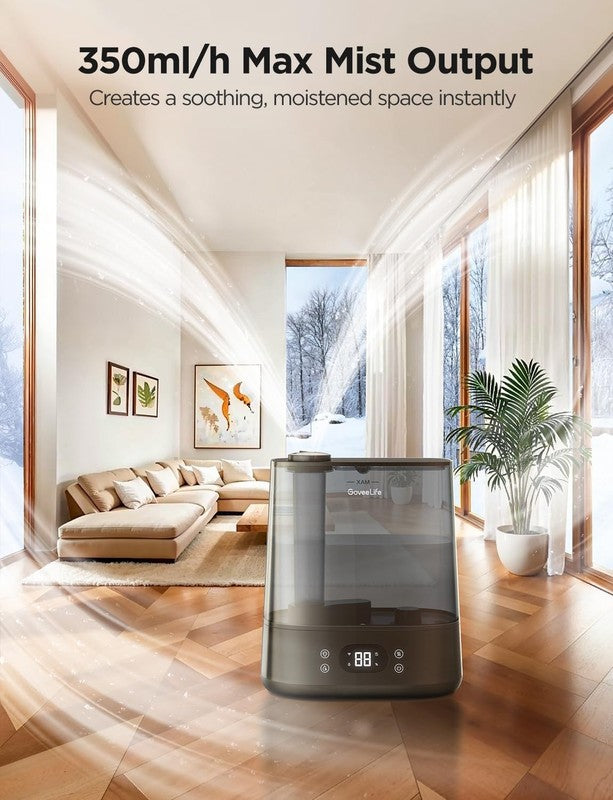 Smart Humidifier 6L Cool Mist WiFi Auto Mode 60H Quiet for Baby Plant Black7