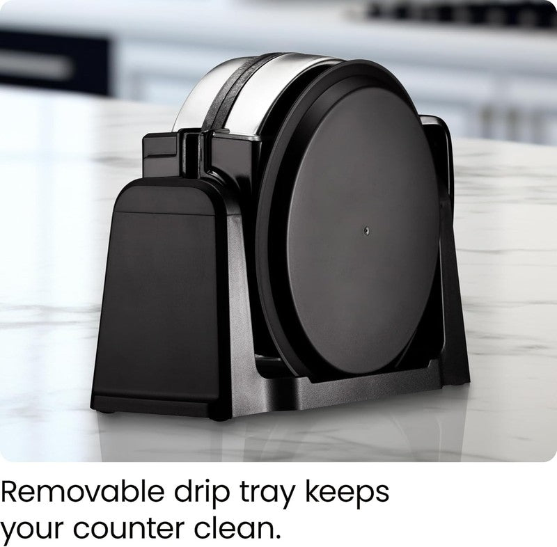 Rotating Belgian Waffle Maker 180° Flip Nonstick Adjustable Timer Stainless7