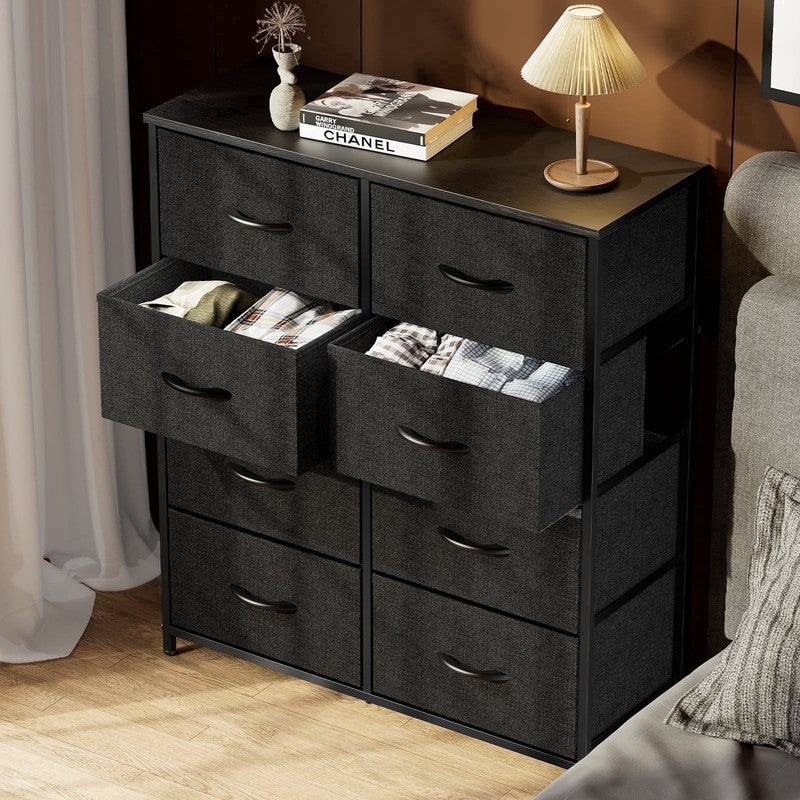 8-Drawer Fabric Dresser Storage Chest for Bedroom, Closet, Entryway, Storage Fur3