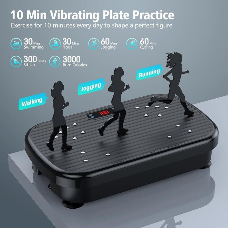 Vibration Plate Exercise Machine 330lbs Whole Body Weight Loss Toning3