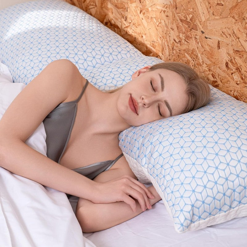 Shredded Memory Foam Pillows Queen, Cooling Firm Adjustable, Set of 25