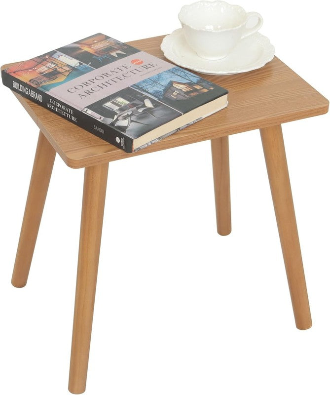 Mid-Century Modern Small Side Table End Table Brown Wood Nightstand6