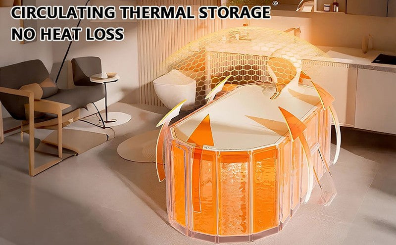 47"Foldable Bathtub for 2 People,Upgraded Adult Tub for Hot Ice Bath,Yellow with5