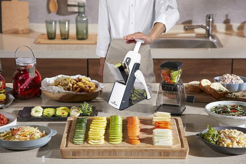 Safe Mandoline Slicer 5 in 1 Vegetable Chopper Food Potato Cutter, Strips Julien6