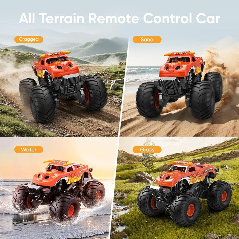 1:16 Waterproof Remote Control Monster Truck - 4WD Amphibious All Terrain RC Car4