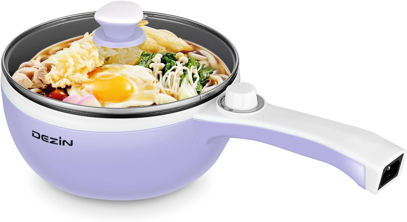 1.5L Electric Hot Pot Mini Non Stick Sauté Pan Portable Adjustable Power10