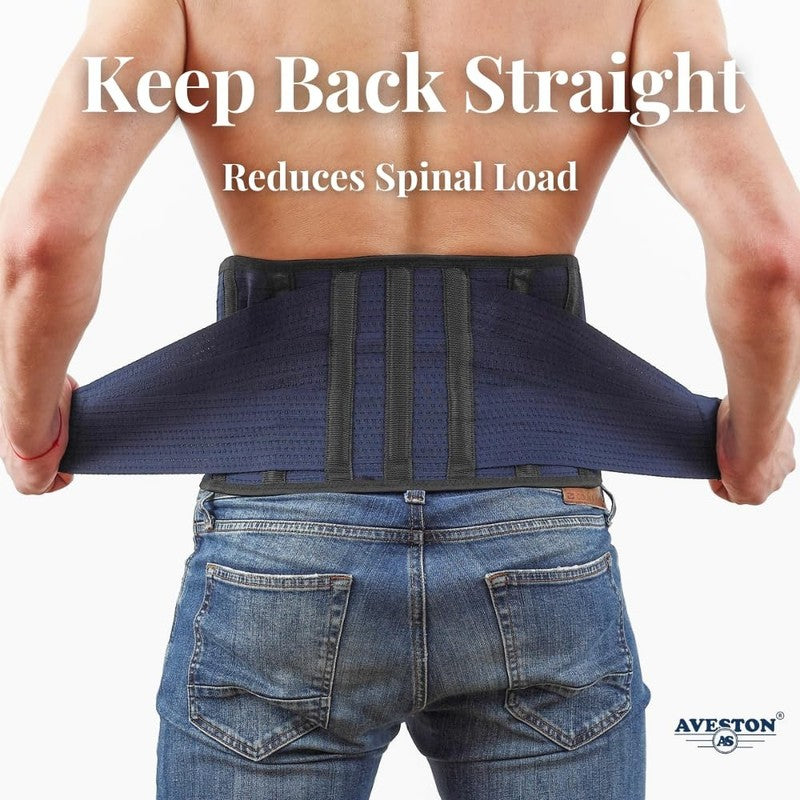 Back Support Brace Large 38 45"   Adjustable Lumbar Belt, 6 Ribs, Unisex3