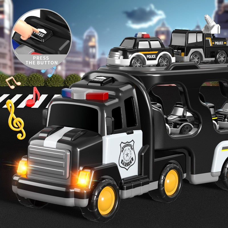Police Truck Toys for 2-6 Years Old Boys, Toddlers Boys Toys, Police Car Toys, G9