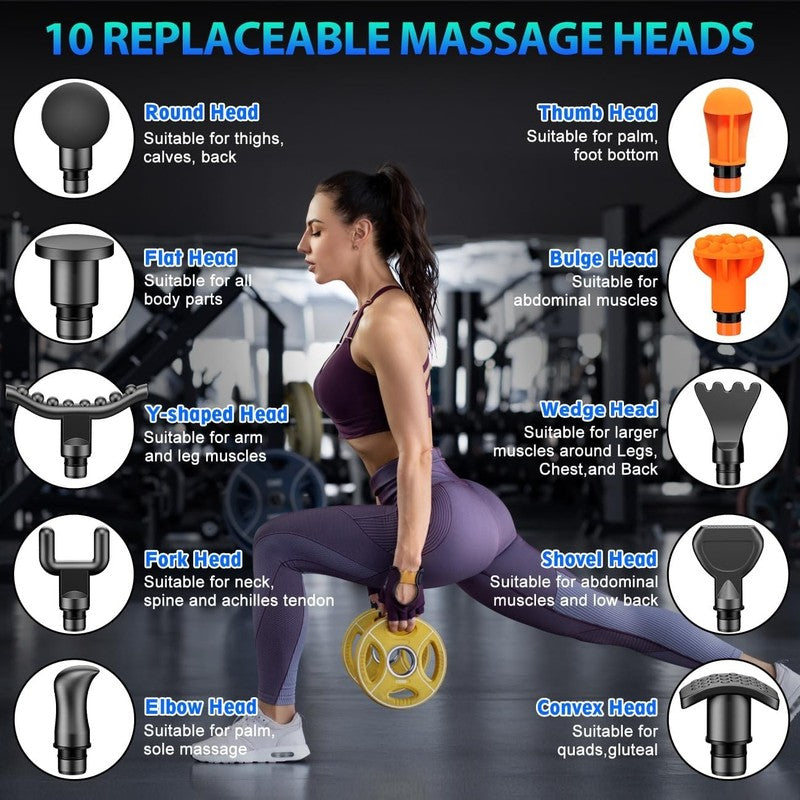 Deep Tissue Massage for Pain Relief, 10 Heads, Silent Motor, Perfect Gift4