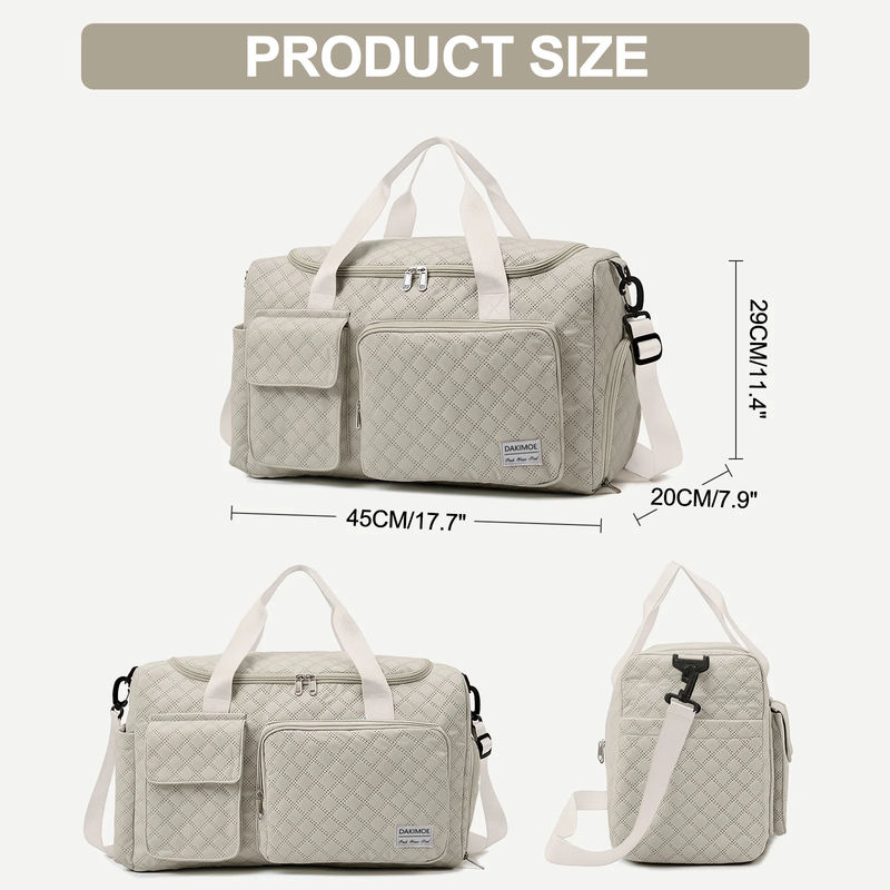 Travel Duffle Bag for Women Men, Weekender Overnight Bags Carry on Gym Bag with2