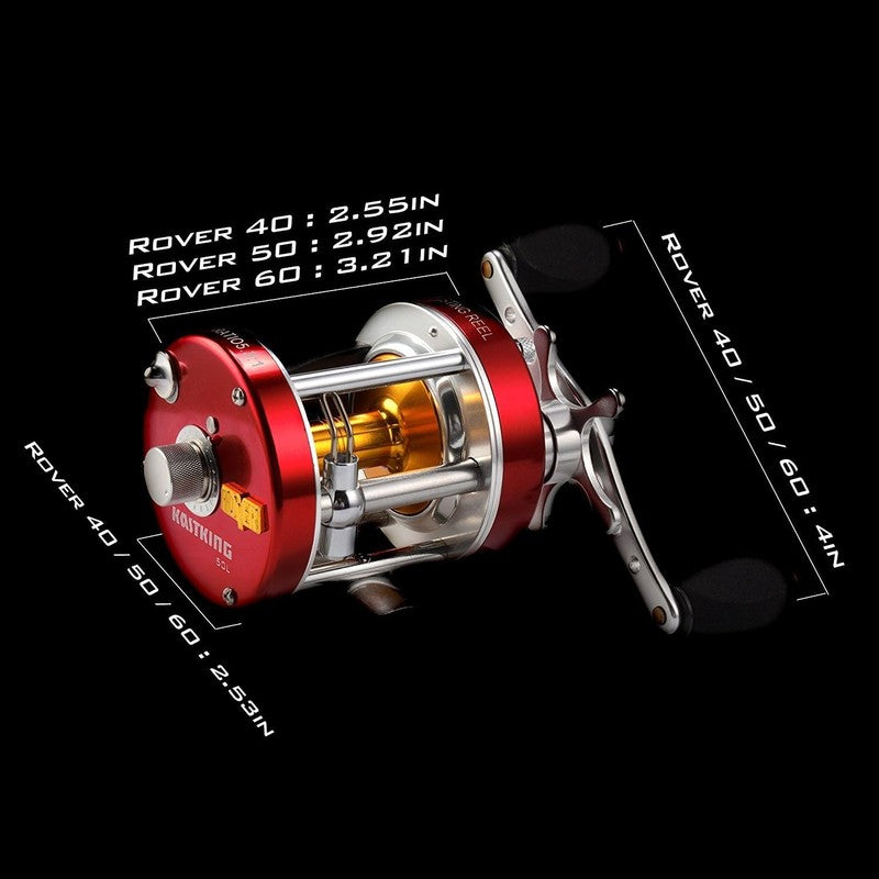Rover Baitcasting Fishing Reel - Ideal for Catfish, Salmon, and Inshore Fishing4