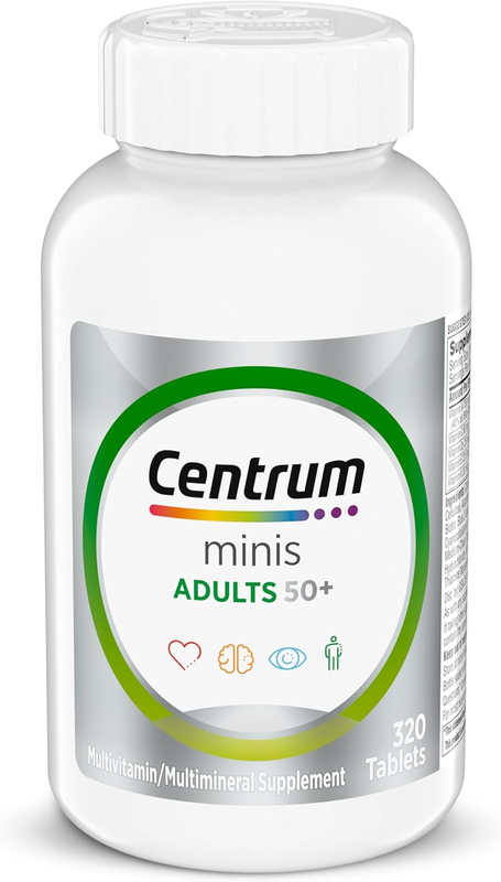 Minis Silver Multivitamin 50+ for Memory & Cognition - 320 Gluten-Free Tablets0