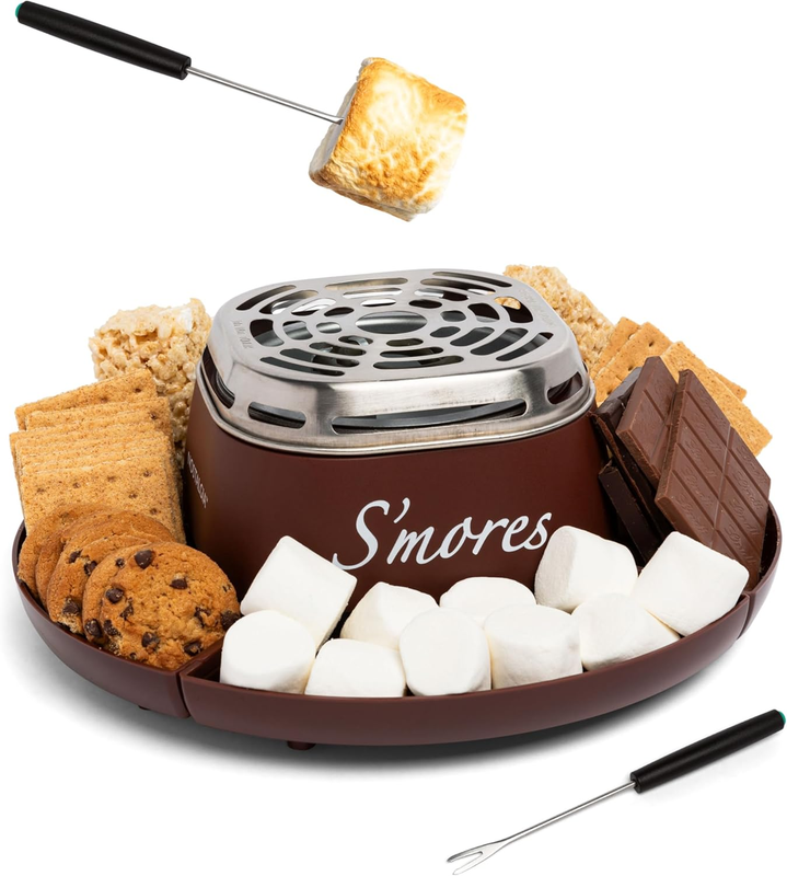 Tabletop Indoor Electric S'Mores Maker - Smores Kit with Marshmallow Roasting St7