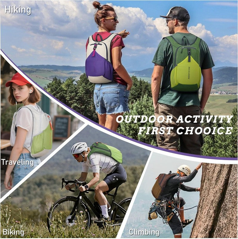 15L Small Hiking Backpack for Men Women Foldable Packable Back Pack Ultralight H6