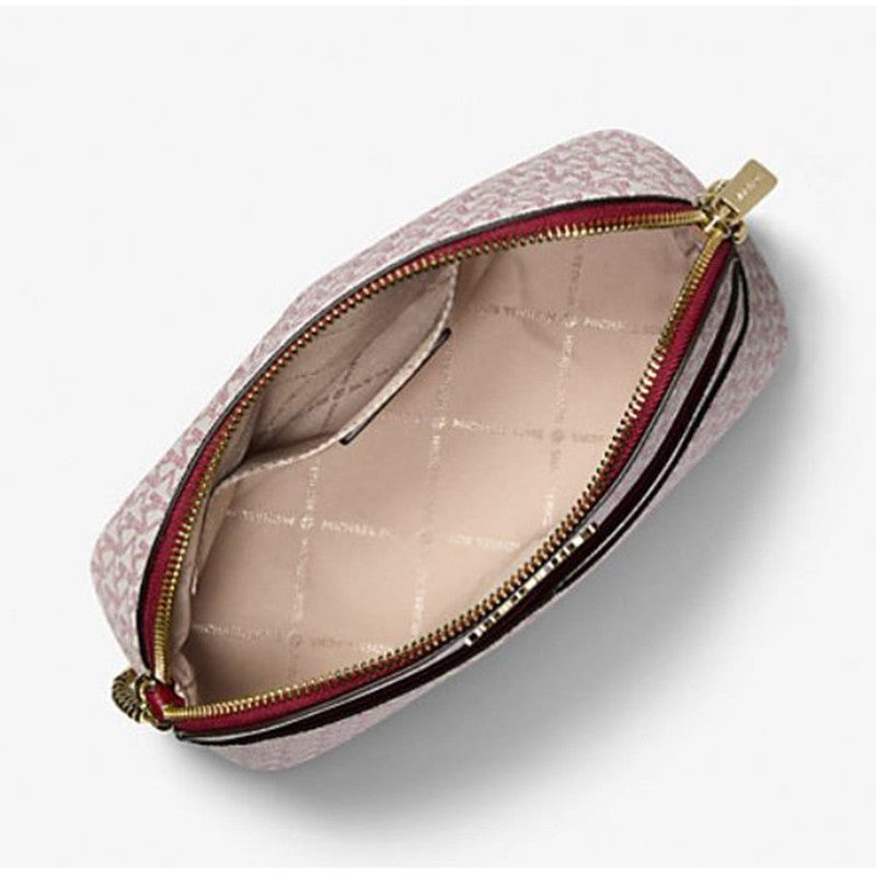 Women’s Jet Set Travel Medium Signature Logo Dome Crossbody Bag Cherry3