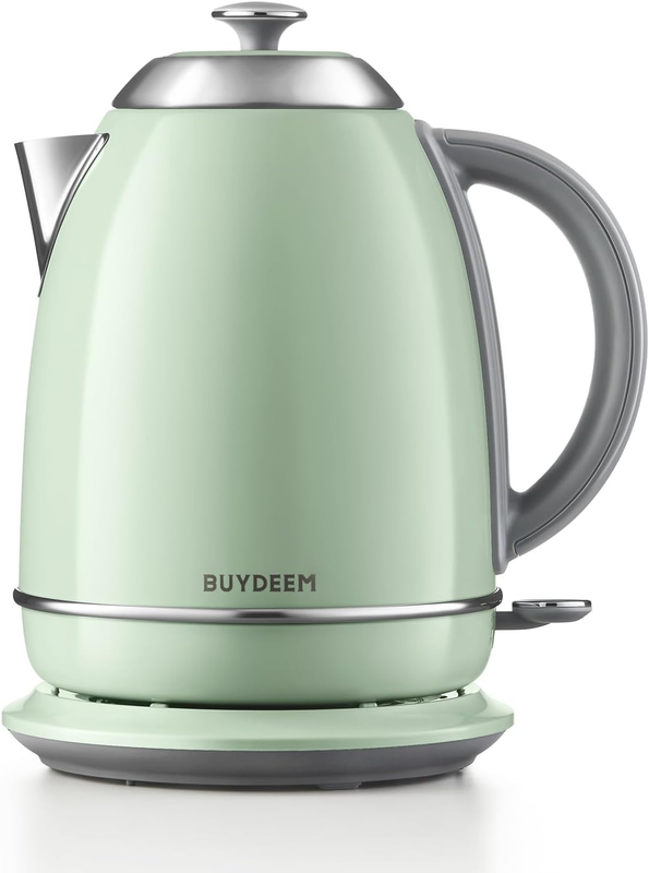 Electric Kettle 1.7L 1440W Stainless Steel Cordless Auto Shut Off Arctic Green0