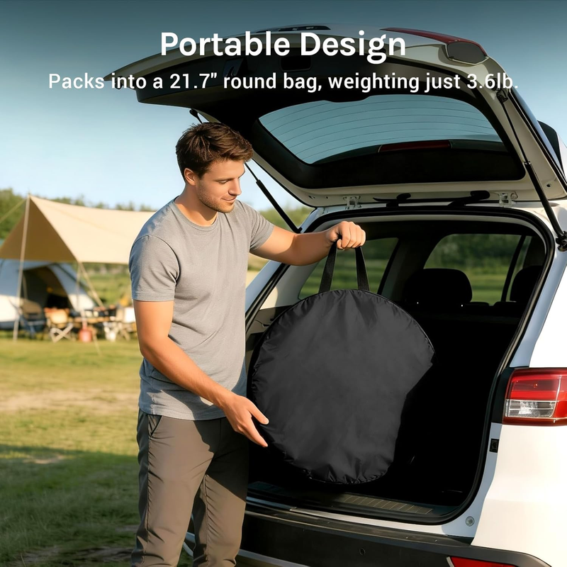 Pop Up Shower Tent Camping Portable Privacy Changing Ventilated Carry Bag Black8