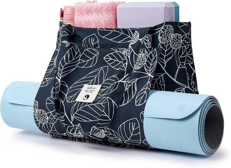 Yoga Bags for Women with Yoga Mats Bags Carrier Carryall Canvas Tote for Pilates5