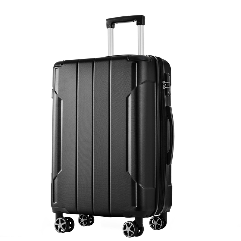24" Carry On Luggage 65L Suitcase Wheels TSA Lock ABS+PC Lightweight Black9