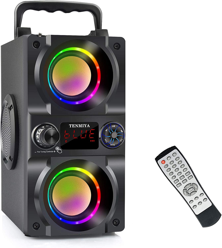 40W Bluetooth Speaker, 60W Peak, Heavy Bass, Lights, FM, MP3, Outdoor/Home9