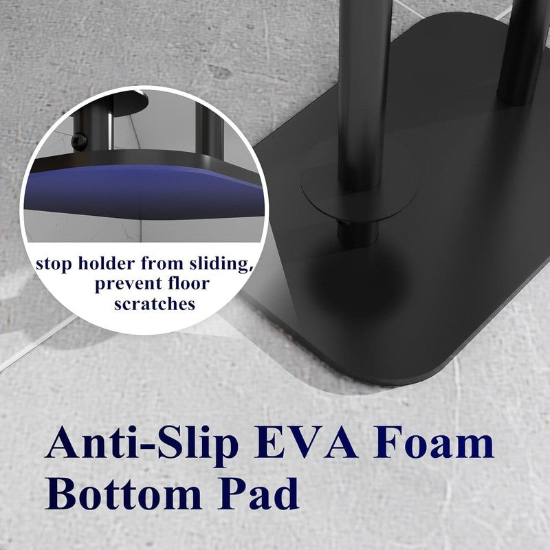 Toilet Paper Holder Free Standing – Rustproof Metal Toilet Paper Stand for 4 Rol5