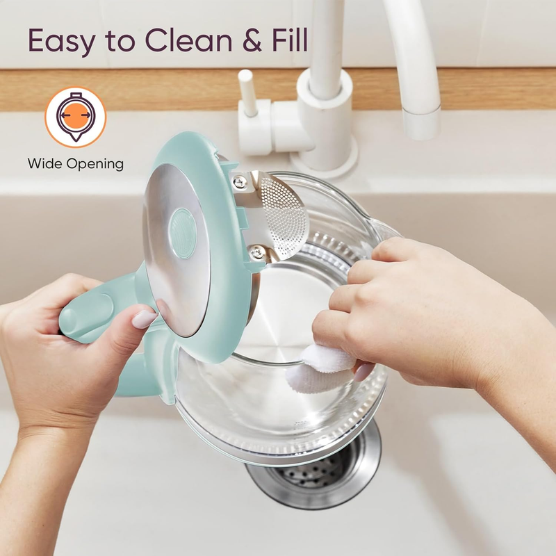 Electric Kettle, No Plastic Filter & Spout, Tea Kettle & Hot Water Boiler for Co7
