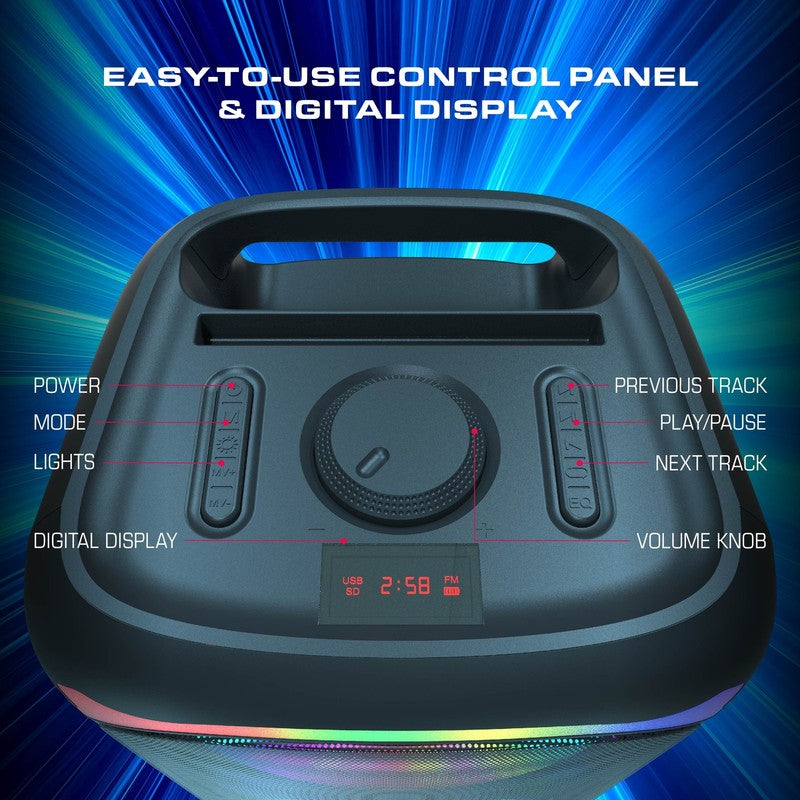 Sonic Bass V4 Portable Bluetooth Speaker – Wireless Party & Karaoke Speaker2