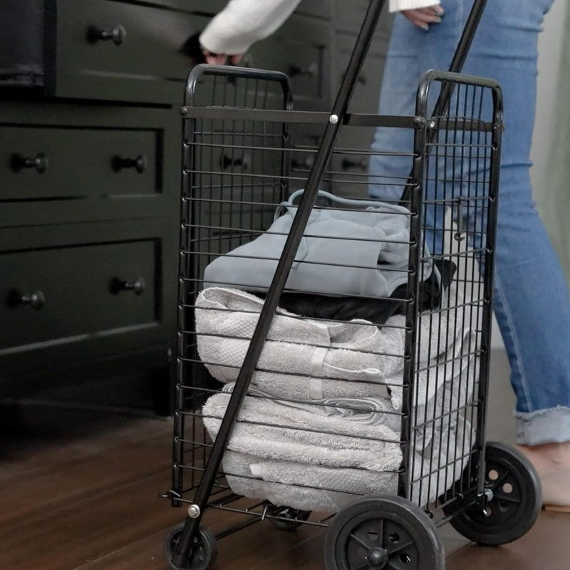 Utility Cart with Wheels to Be Used for Shopping, Grocery, Laundry and Stair Cli4