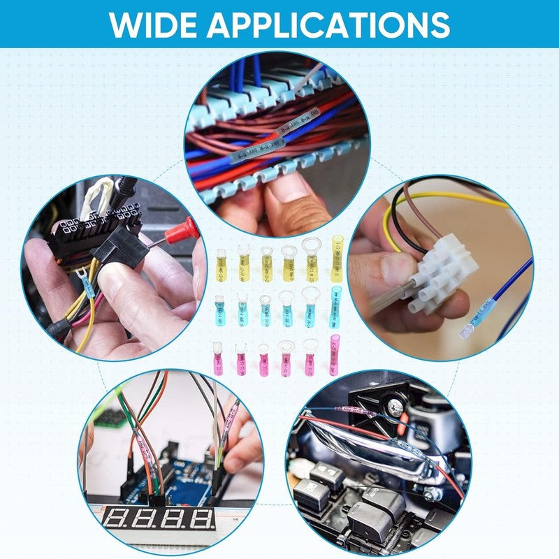 120Pcs Waterproof Heat Shrink Wire Connectors Kit for Automotive & Marine Use8