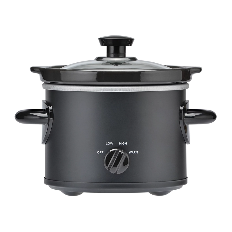 2 Qt Manual Slow Cooker, Matte Black10
