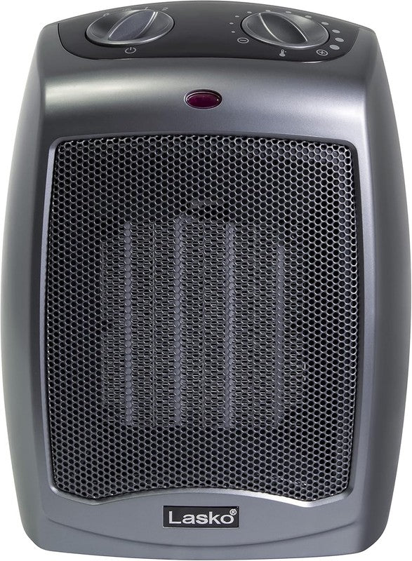 Portable Electric Ceramic Space Heater 1500W with Thermostat Dark Gray7