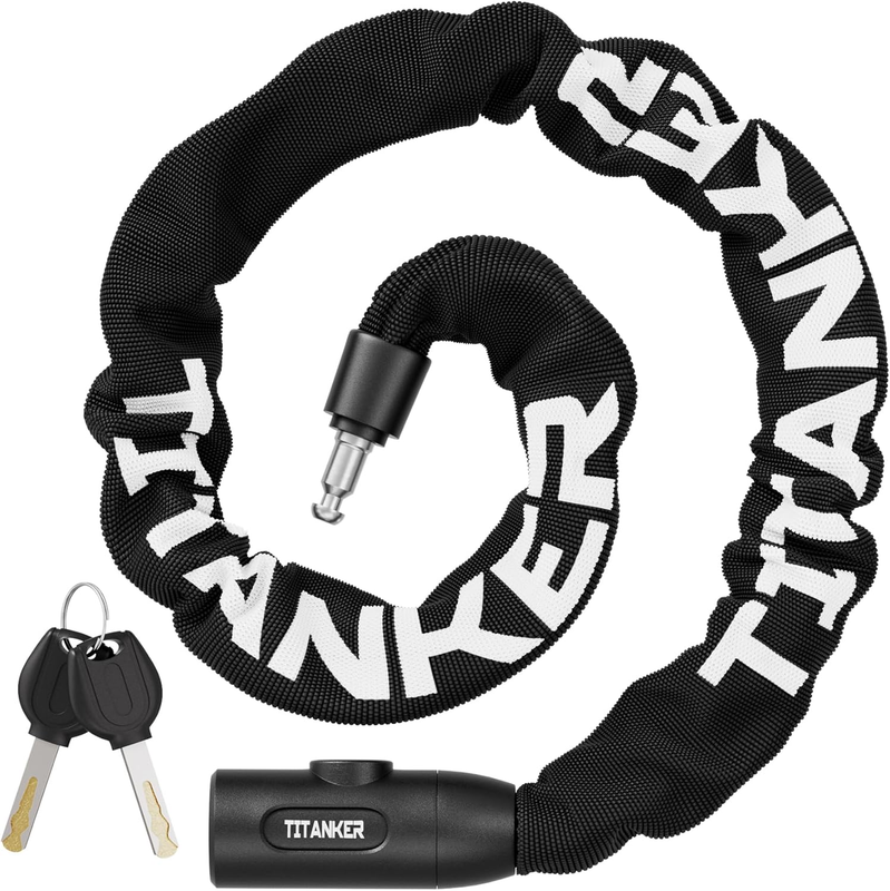 Heavy Duty Bike Chain Lock 3ft 6mm Anti-Theft w/ Keys for Bikes, Gates, More0