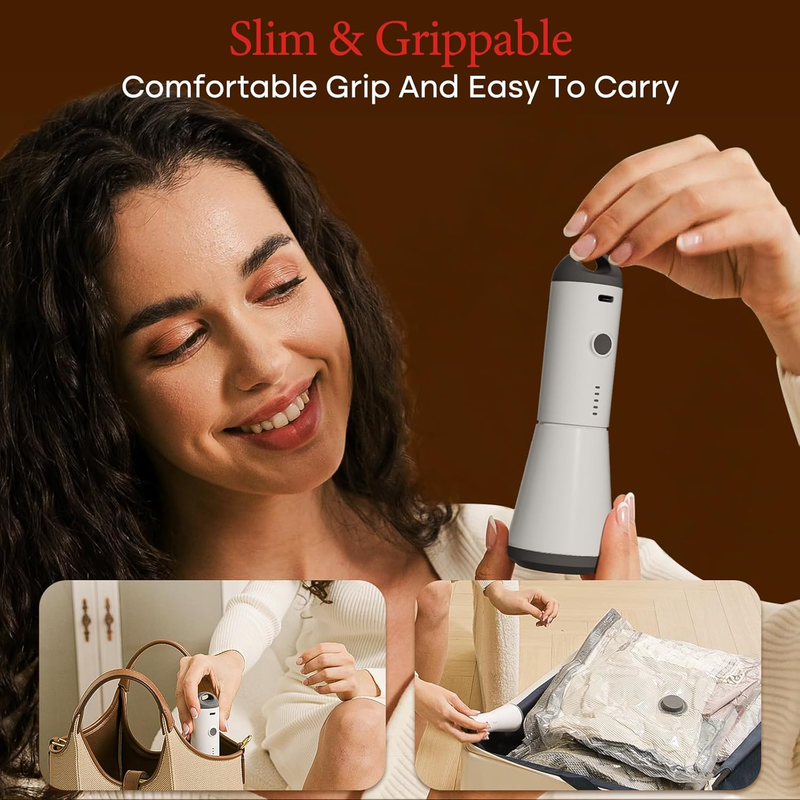 12 Pack Travel Vacuum Storage Bags w/ Rechargeable Air Pump Space Saver6