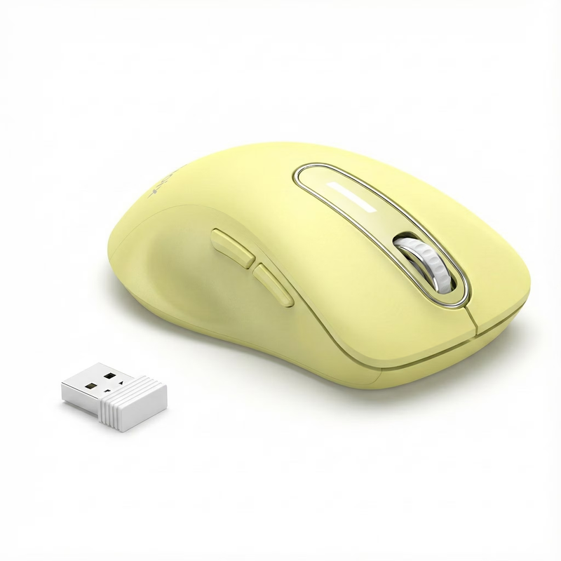 Wireless Optical Mouse 1400 DPI 5 Button USB Receiver for PC Laptop Yellow10