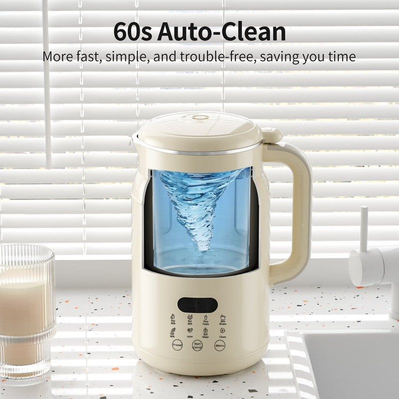 Nut Milk Maker 8-In-1, 32Oz Soy, Almond, Oat, Coconut Milk Machine, Automatic Pl4