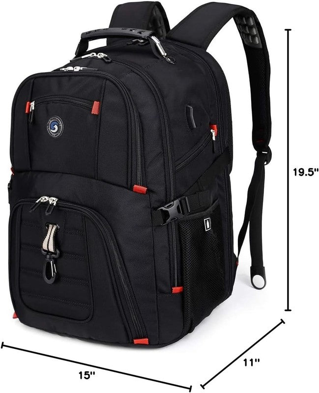 Extra Large 50L Travel Laptop Backpack with USB Charging Port, College High Scho8