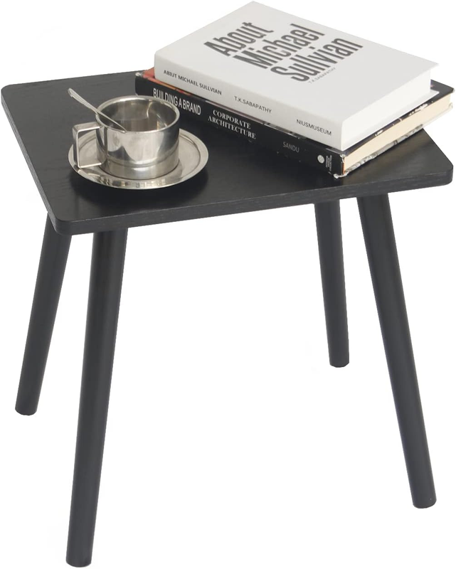 Small Black Side Table End Table Modern Wood Nightstand for Bedroom Office8