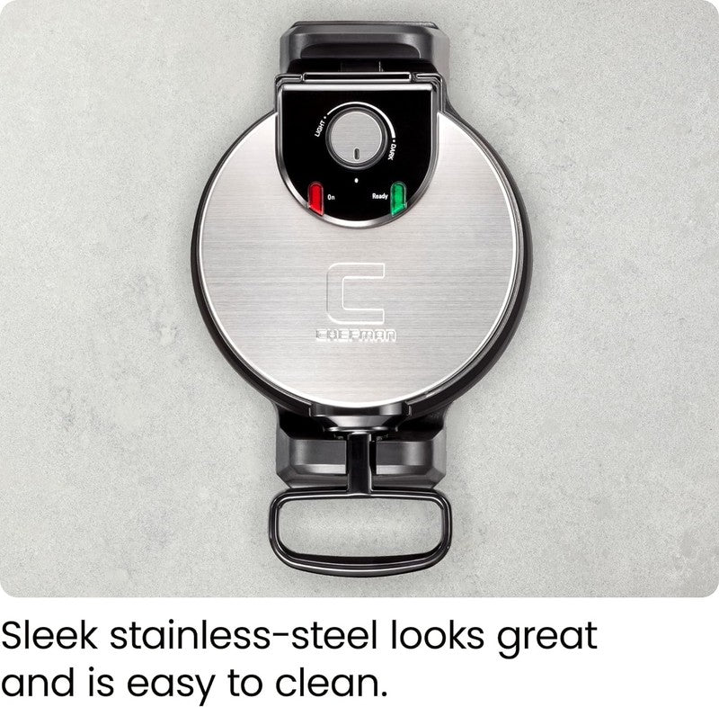 Rotating Belgian Waffle Maker 180° Flip Nonstick Adjustable Timer Stainless6